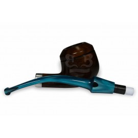 Cachimbo Bertoldi Callia Encerado – Piteira Acrílica Azul (Aceita Filtro 9mm)